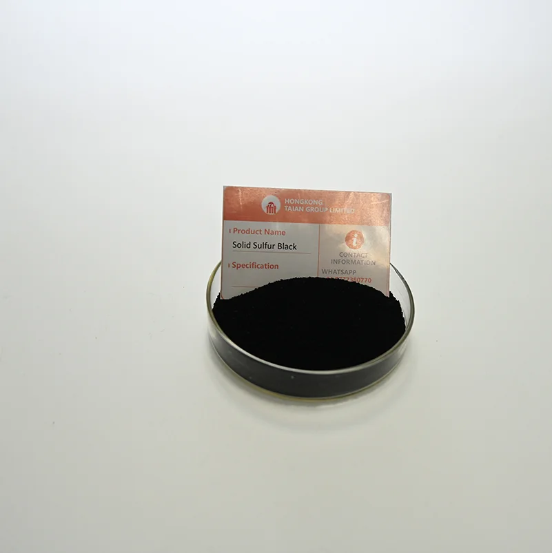 High Performance Solid Sulfur Black Dye China Factory and Suppliers